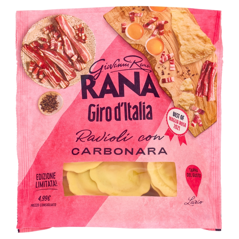 Giovanni Rana Giro d'Italia Ravioli con Carbonara 250 g